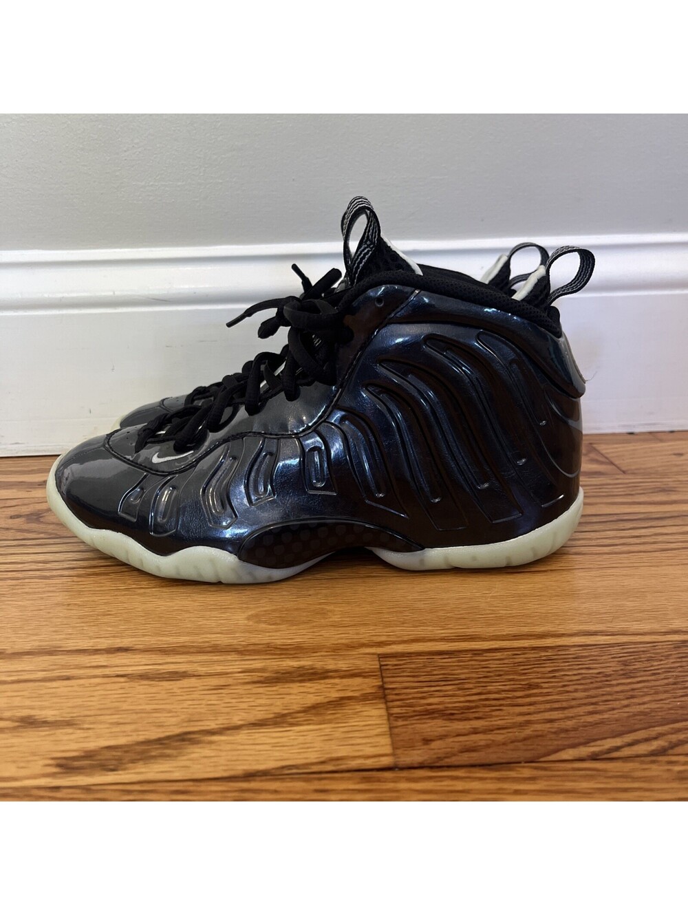 Nike Little Posite One GS All-Star 2021 Shoes (CW1596-001) Black/Barely Green 5Y